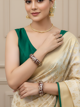 Exquisite Kundan Bangles For Women With Enamel – Royal Rajasthani Kundan Meenakari Bangles