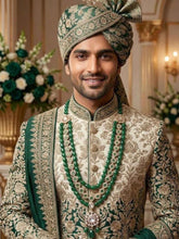 Maharaja Look Indian Grooms Sherwani Jewellery | Layered Kundan Necklace For Grooms | Dulha Necklace
