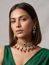 Modern Look Polki Kundan Choker Necklace Set For Engagements And Weddings