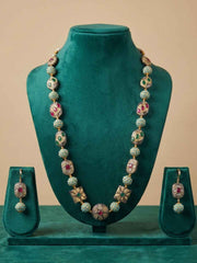Handcrafted Multicolor Jadau Beaded Jewellery Necklace Set | Ethnic & Traditional Wear