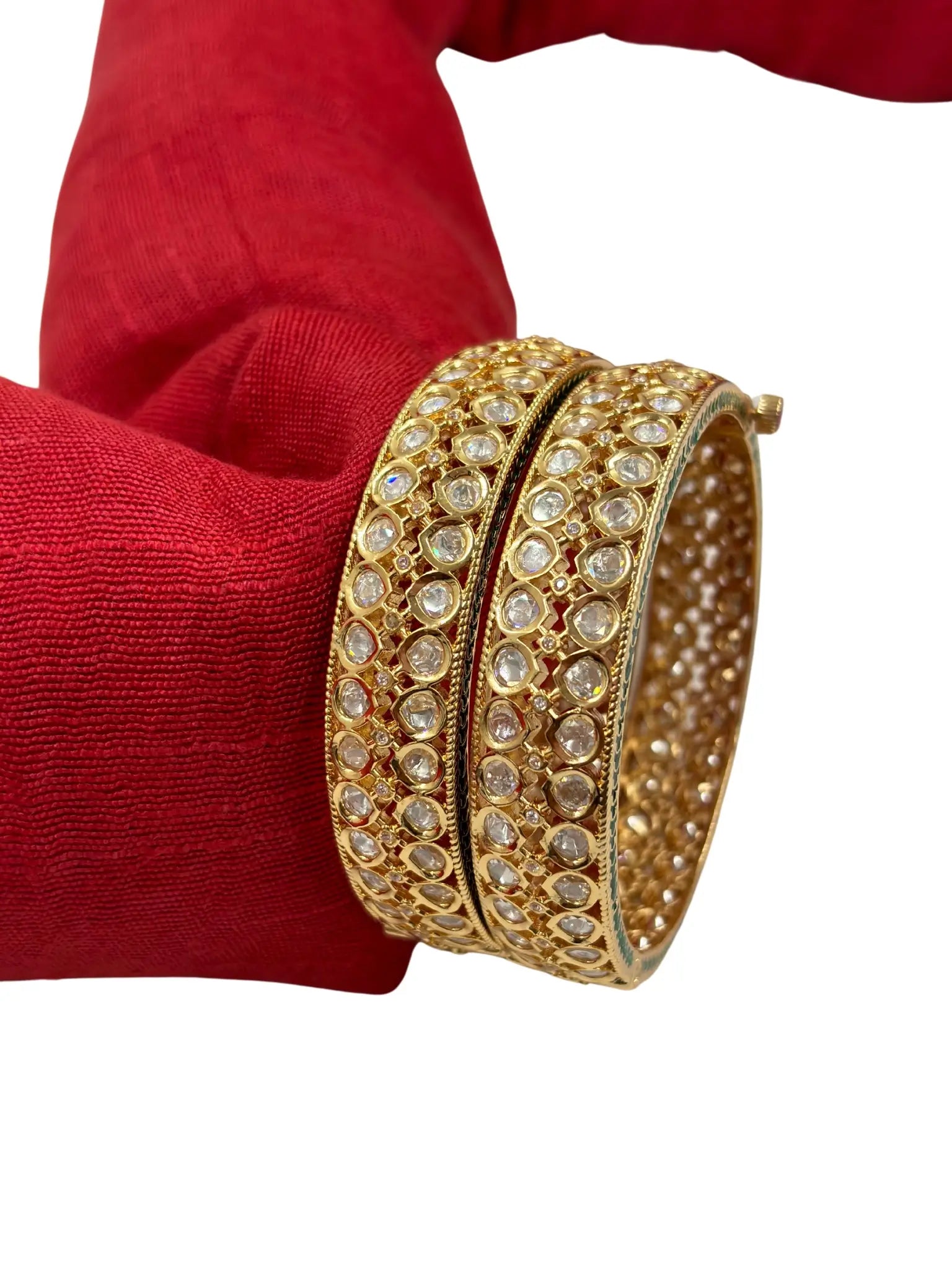 Mridula Elegant Kundan Polki Bangles For Women online