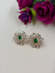 Zeenat Artificial Small Polki Stud Earrings | Women Stud Earrings By Gehna Shop