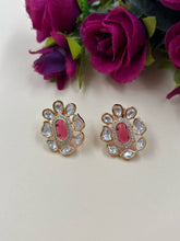 Artificial Small Polki Stud Earrings | Women Stud Earrings By Gehna Shop