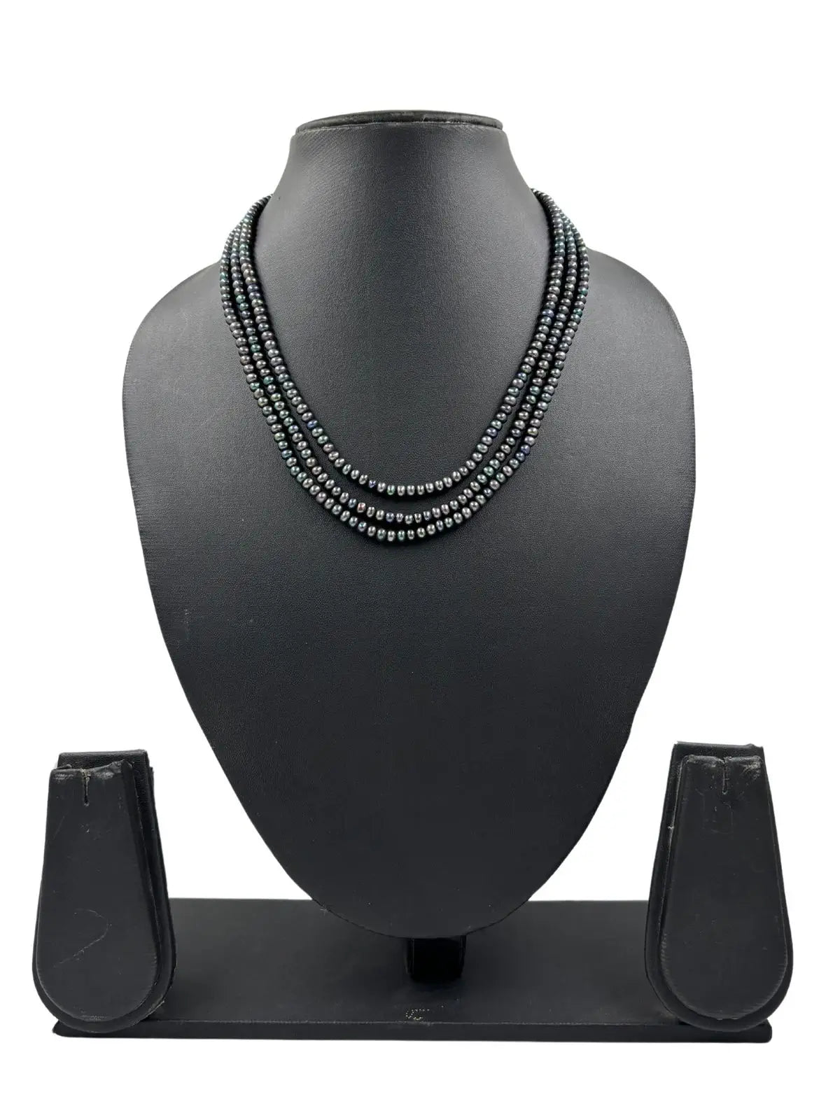 Buy Triple Layered Fresh Water Original Grey Pearl Beads Necklace
