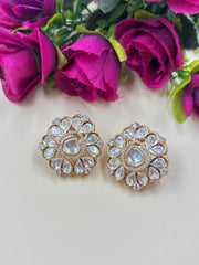 Navya Heavy Quality Long Uncut Polki Kundan Layered Necklace Set By Gehna Shop