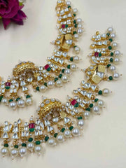 Gold Plated Jadau Doli Barat Dulhan Payal - Elegant Bridal Kundan Anklets For Weddings