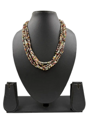 Handcrafted Multi Colour Real Gemstones Beaded Necklace For Indian And Wester Wear