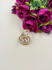 Traditional Oval Shape Polki Ring With Red Enamel - Wedding & Festive Wear Rings