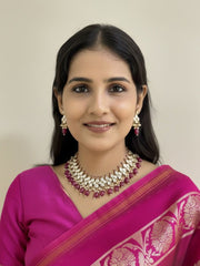 Tapaysa Designer Party Wear Polki Kundan Jewellery Necklace Set