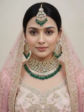 Padmavati Heavy Polki Kundan Bridal Choker Necklace Set With Tikka - Bridal Jewellery