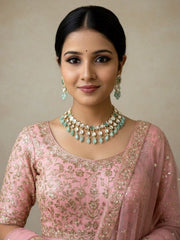 Vedika Stunning Kundan Polki Party Wear Necklace Set