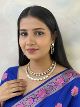 Maansi Designer Double Layer Uncut Polki Necklace Set