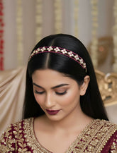 Designer Sleek Kundan Polki Sheeshpatti For Women | Sheeshphool Jewellery