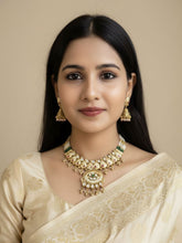 Gold Plated Artificial Antique Necklace Set For Weddings | Antique Gold Jewelry Sets