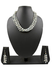 Multi Layered Rainbow Moonstone Beaded Necklace Set For Women - Elegant Gemstone Jewellery