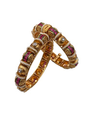 gold-plated designer Antique Bangles | Women Bangles