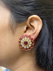Traditional Moissanite Big Stud Earrings