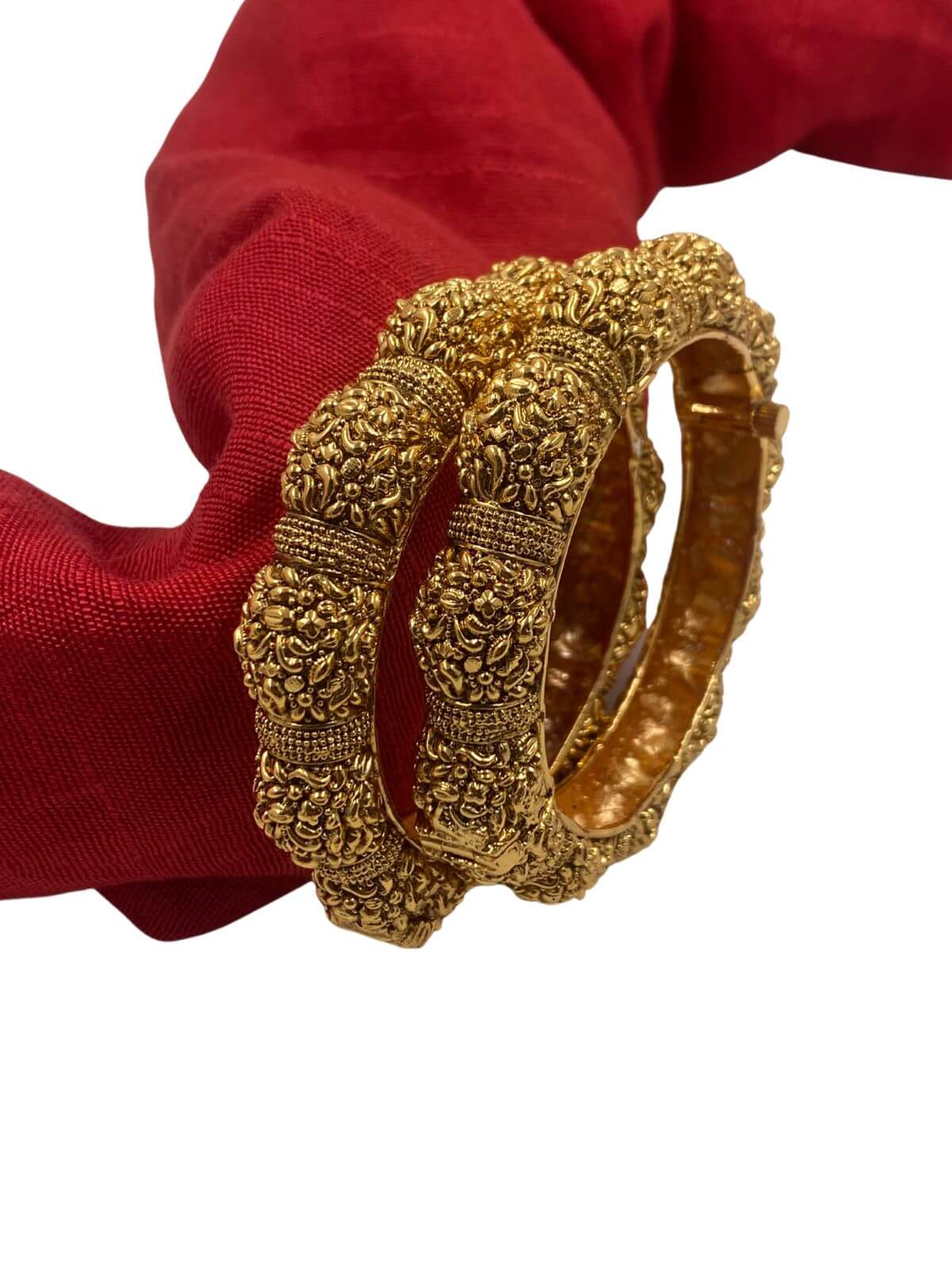 Gold Plated Traditional Golden Nakshi Bangles.