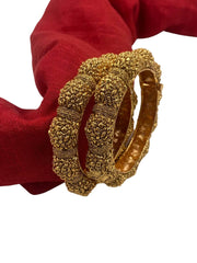 Gold Plated Traditional Golden Nakshi Bangles.