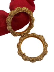 Gold Plated Traditional Golden Nakshi Bangles.