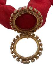 Multi Color Antique Golden Pacheli Bangles