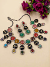 Sabyasachi Inspired Multi Color Stone Statement Necklace Set