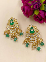 Designer Antique Kundan Jhumka Earrings | Wedding and party earrings