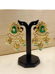 Designer Antique Kundan Jhumka Earrings | Wedding and party earrings