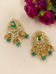 Designer Antique Kundan Jhumka Earrings | Wedding and party earrings