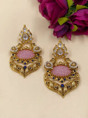 Designer Antique Polki Dangler Earrings For Women