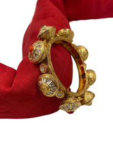 designer antique multi-color Kundan Pacheli Kada bangle