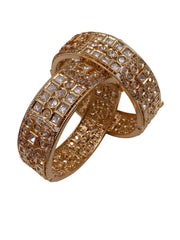 gold-plated unique Polki Kada Bangle Set for women online