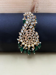 Rajputi Kundan Polki Kalangi For Safa | Kalgi For Turban