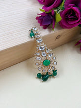 Gold Plated Floral Design Kundan Polki Kalangi For Men| Safa Kalangi