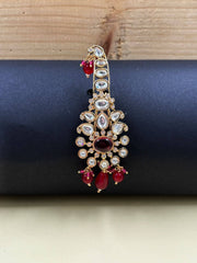 Gold Plated Floral Design Kundan Polki Kalangi For Men| Safa Kalangi