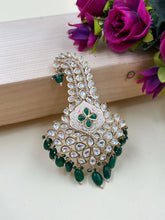 Polki Kundan Rajwadi Green Kalangi For Men | Safa Kalangi