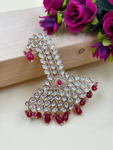 Designer Royal Look Red Polki Kundan Kalangi | Kalgi For Men