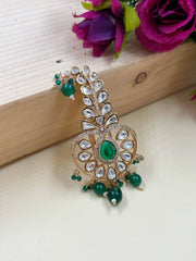 heart-shaped Polki Kalangi | Safa Kalgi for men