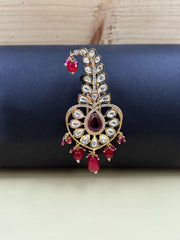 Designer Heart Shape Polki Kalangi | Safa Kalgi