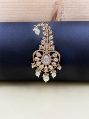 Designer Heart Shape Polki Kalangi | Safa Kalgi