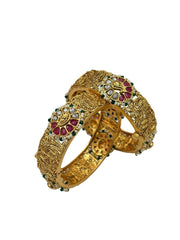 Artificial Gold Plated Antique Gold Bangles For Women By Gehna Shop