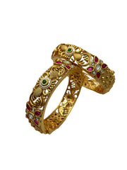 Mayra Antique Artificial Golden Bangles | Designer Women Bangles