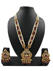 Long Antique Gold Pendant Necklace Set | Antique Jewellery