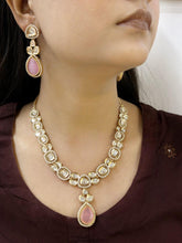 Modern Look Changeable Stones Polki Necklace Set By Gehna Shop Victorian Necklace Sets