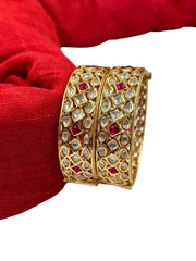 Traditional Artificial Kundan Polki Kada Bangles | Wedding Bangles