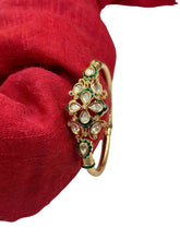 Traditional Openable Green Kundan Polki Kada Bracelet design for women online