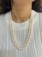 Double Layered Real Fresh Water Pearl Beaded Necklace online for women
