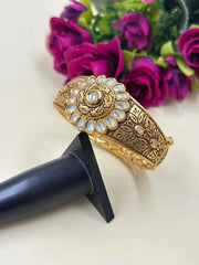 Designer Gheru Polish Party Wear Women Kundan Bracelet