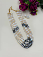 Original Freshwater Kalki Pearls Beaded Necklace For Women – Elegant Pearl Necklace
