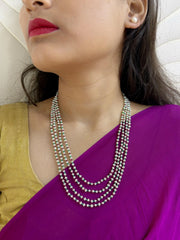 Multicolor Real Freshwater Hyderabadi Pearls Beaded Necklace For Women